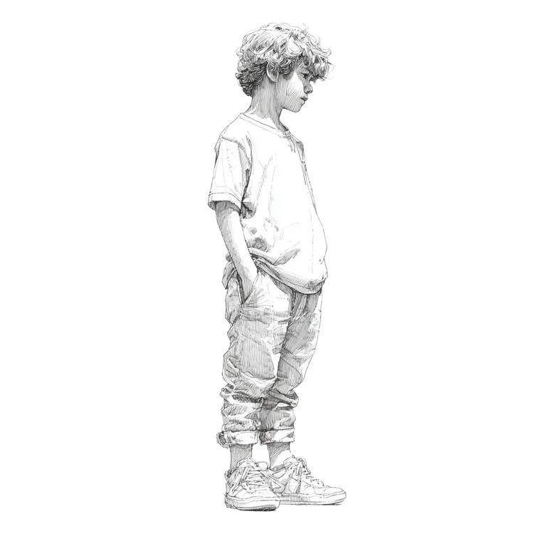 Boy'S Portrait Vinyl Car Decal Sticker – Waterproof & UV-Resistant 3.4133333333333336"