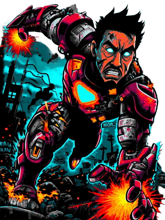 Iron Man Armor V7 Vinyl Car Decal Sticker – Waterproof & UV-Resistant 8.213333333333333"