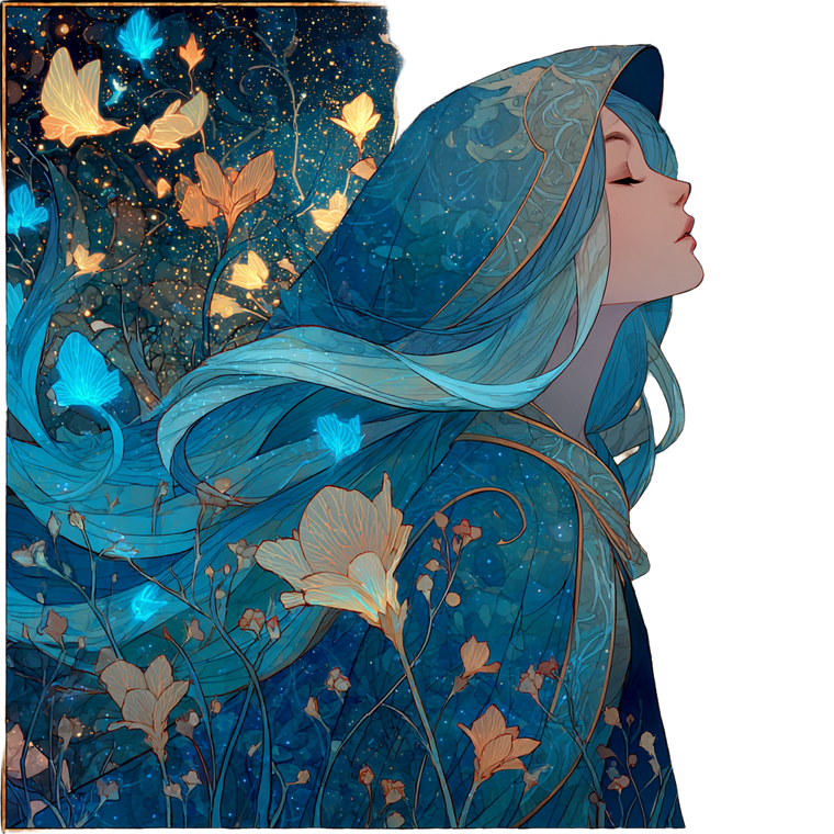 Dreamlike Enchanstress Vinyl Car Decal Sticker – Waterproof & UV-Resistant 3.4133333333333336"