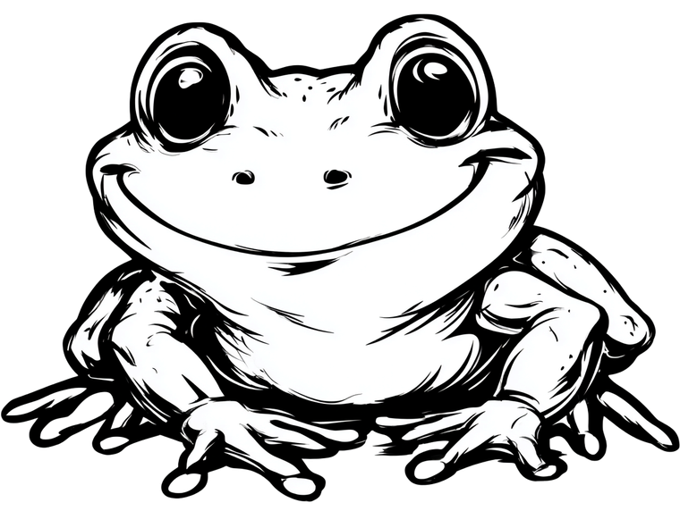 Happy Frog V3 Vinyl Car Decal Sticker – Waterproof & UV-Resistant 6.1866666666666665"