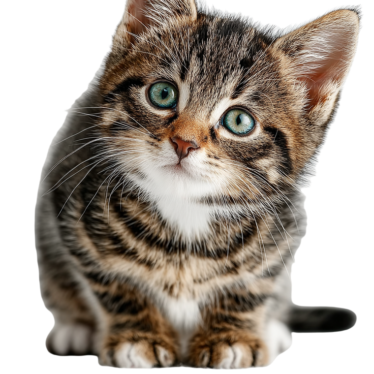 Young Kitten V3 Vinyl Car Decal Sticker – Waterproof & UV-Resistant 3.4133333333333336"