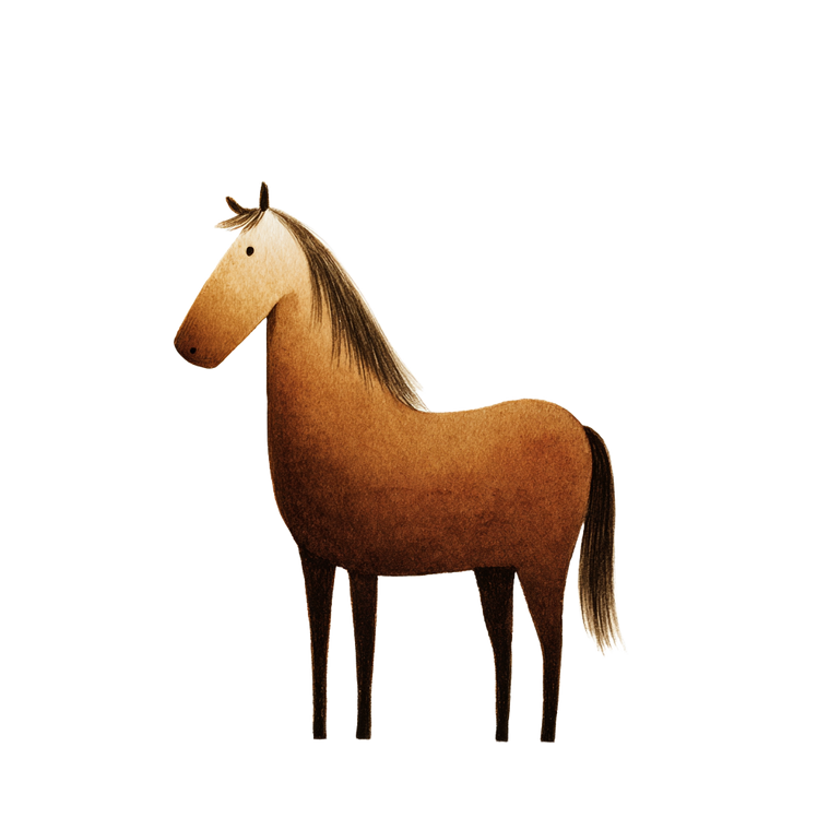 Brown Horse V3 Vinyl Car Decal Sticker – Waterproof & UV-Resistant 3.466666666666667"