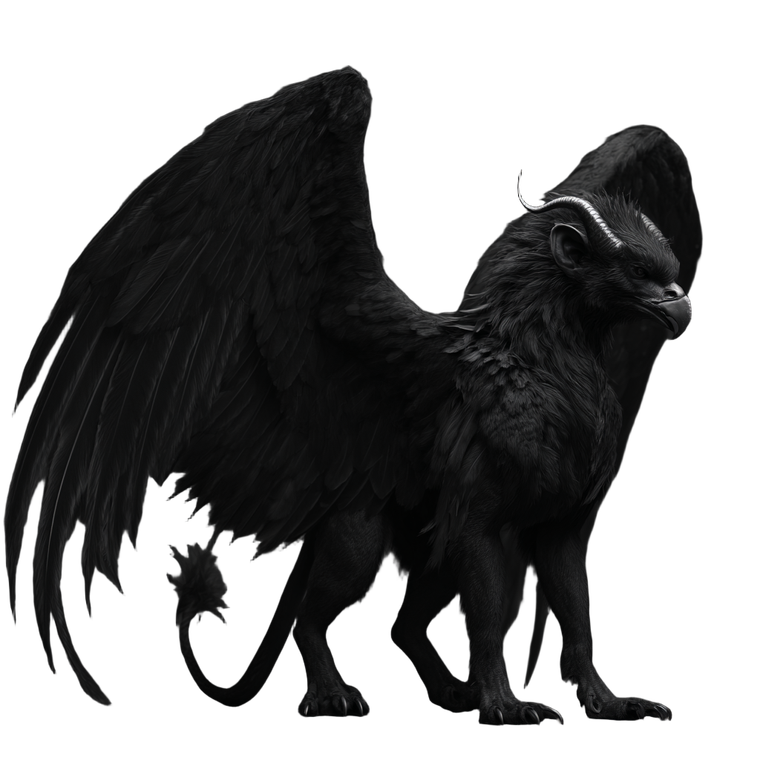 Black Undead Griffon Vinyl Car Decal Sticker – Waterproof & UV-Resistant 3.4133333333333336"