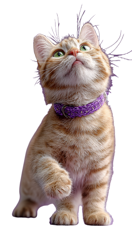 Playful Tabby Cat V9 Vinyl Car Decal Sticker – Waterproof & UV-Resistant 4.8533333333333335"
