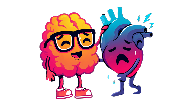 Brain Soothes Heart Vinyl Car Decal Sticker – Waterproof & UV-Resistant 5.4
