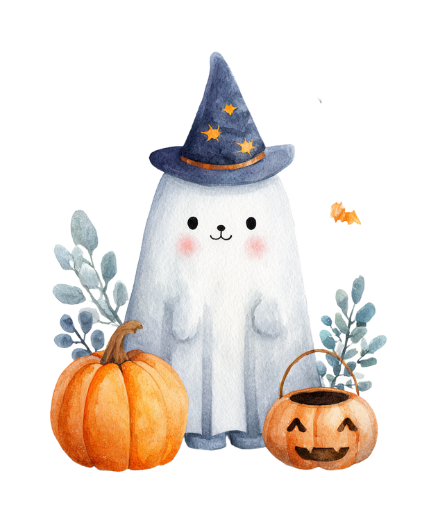 Ghostly Halloween Cat V2 Vinyl Car Decal Sticker – Waterproof & UV-Resistant 8.0"
