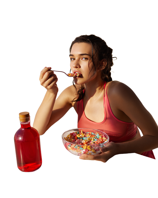 Gym Girl Breakfast Vinyl Car Decal Sticker – Waterproof & UV-Resistant 4.0"