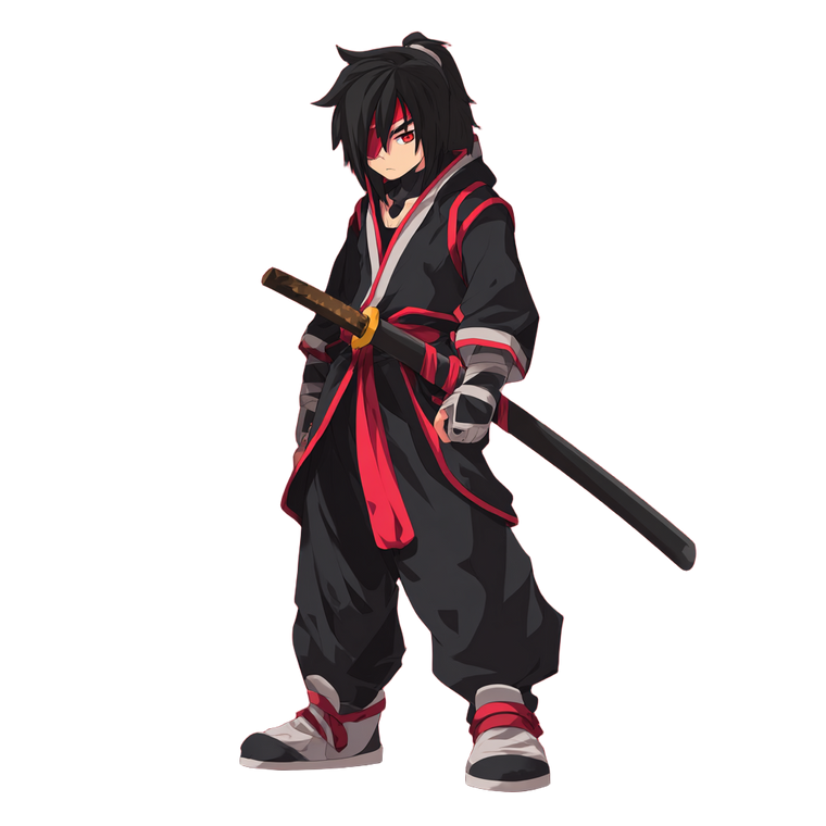 Anime Shadowmane Swordsman Vinyl Car Decal Sticker – Waterproof & UV-Resistant 6.826666666666667"