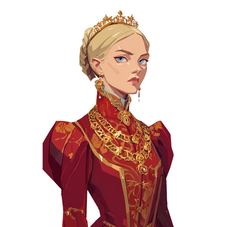 17Th-Century Noblewoman V2 Vinyl Car Decal Sticker – Waterproof & UV-Resistant 6.826666666666667"