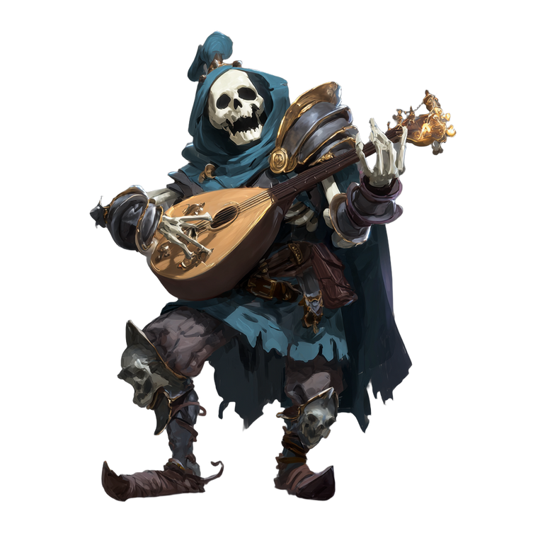 Skeleton Bard V5 Vinyl Car Decal Sticker – Waterproof & UV-Resistant 3.4133333333333336"
