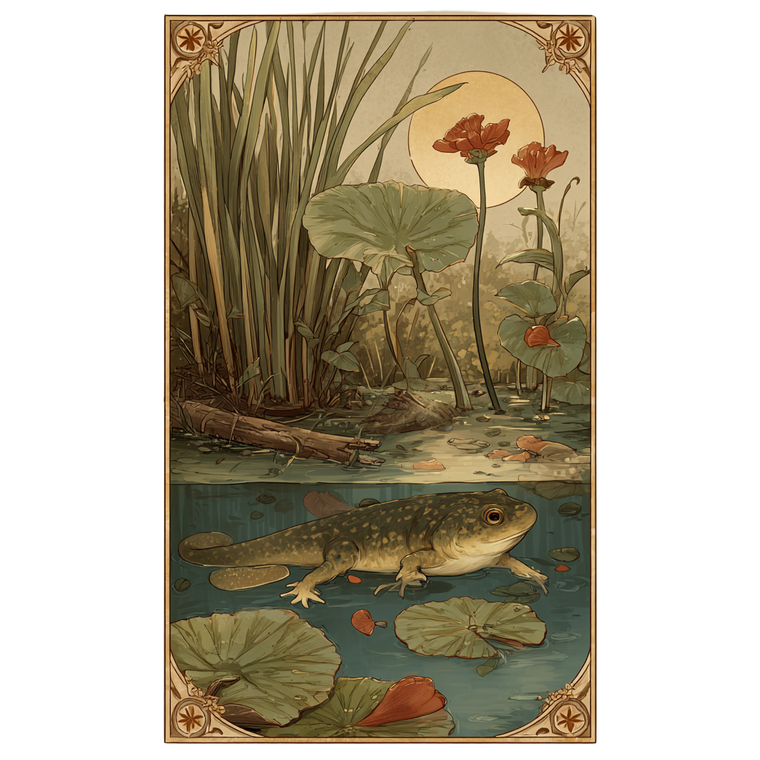 Fool Tarot Tadpole Vinyl Car Decal Sticker – Waterproof & UV-Resistant 6.826666666666667"