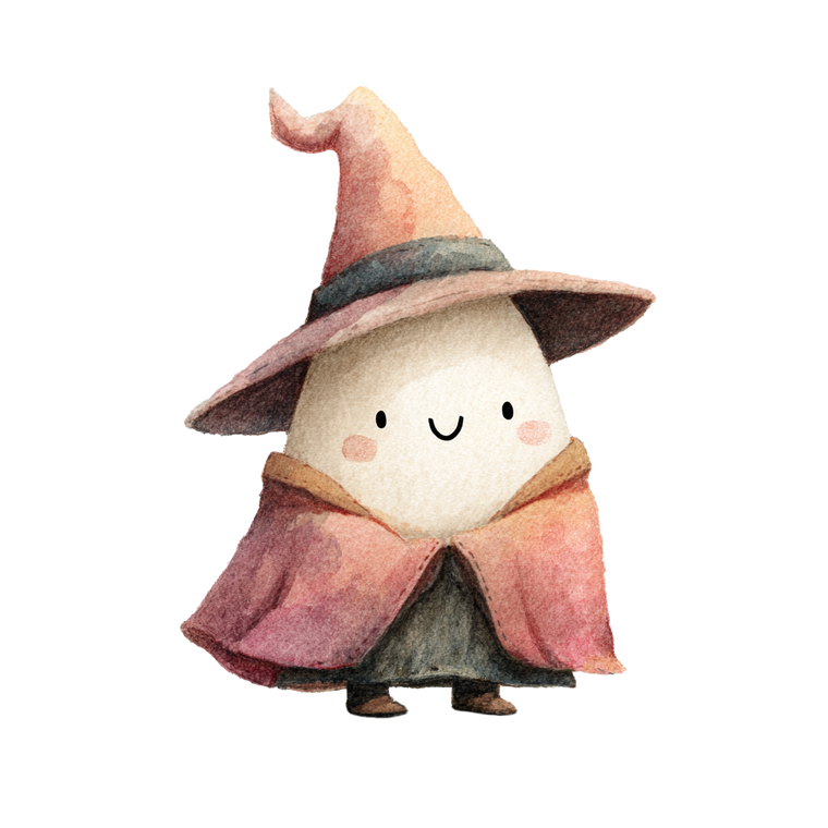 Cute Wizard Ghost V2 Vinyl Car Decal Sticker – Waterproof & UV-Resistant 6.826666666666667"