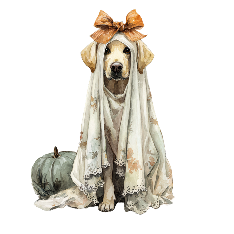 Ghostly Labrador Retriever Vinyl Car Decal Sticker – Waterproof & UV-Resistant 6.826666666666667"