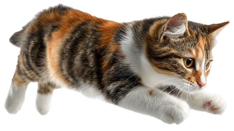 Luxurious Jumping Cat V2 Vinyl Car Decal Sticker – Waterproof & UV-Resistant 5.4