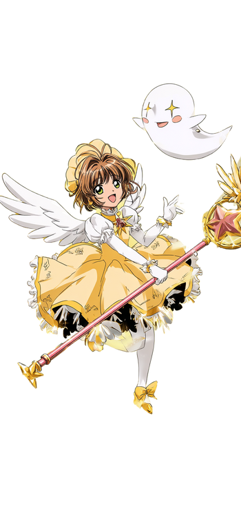 Cardcaptor Sakura Flying Vinyl Car Decal Sticker – Waterproof & UV-Resistant 5.333333333333333"