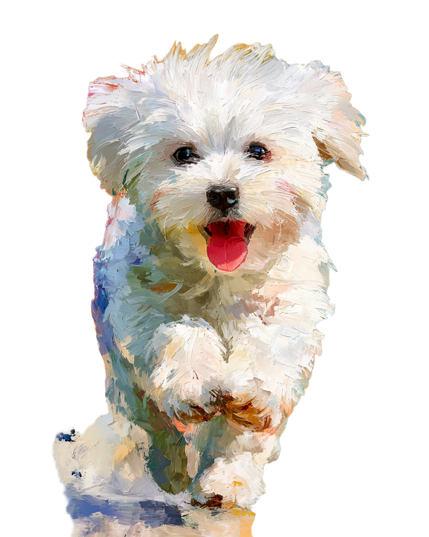 Happy Maltese Puppy V7 Vinyl Car Decal Sticker – Waterproof & UV-Resistant 4.0"