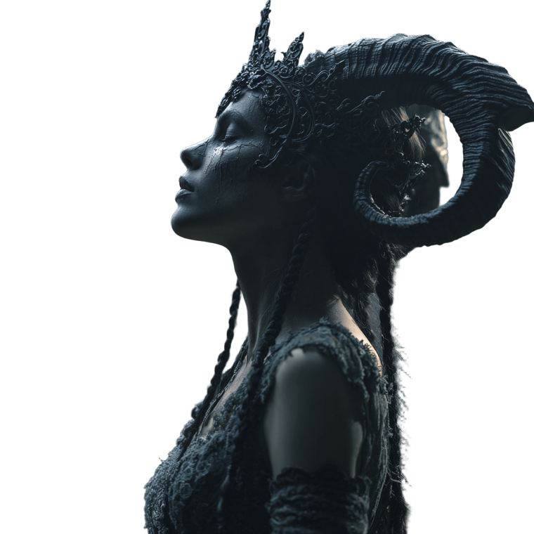 Dark Demon Queen V5 Vinyl Car Decal Sticker – Waterproof & UV-Resistant 3.4133333333333336"