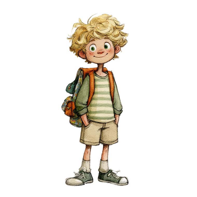Curious Blonde Boy V3 Vinyl Car Decal Sticker – Waterproof & UV-Resistant 6.826666666666667"