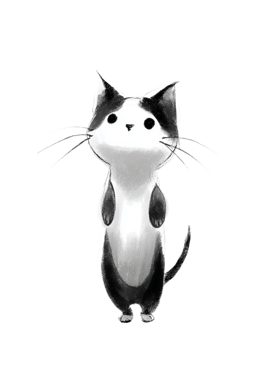 Cute Cartoon Cat V64 Vinyl Car Decal Sticker – Waterproof & UV-Resistant 8.853333333333333"