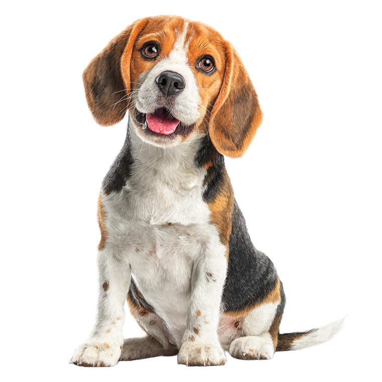 Cute Beagle Dog V2 Vinyl Car Decal Sticker – Waterproof & UV-Resistant 3.4133333333333336"