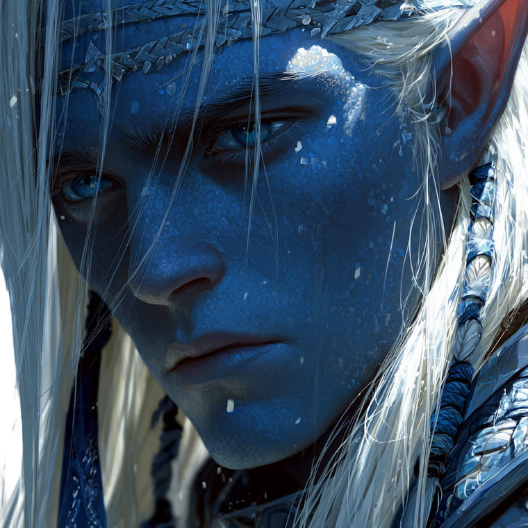 Blue Elf V3 Vinyl Car Decal Sticker – Waterproof & UV-Resistant 3.4133333333333336"