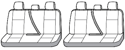 2x Maximum Protection Gray SeatSaver Seat Cover for Ram 1500 Classic, 1500, 2500, 3500 | Waterproof Material, Heavy-Duty Fabric, Washer/Dryer Safe