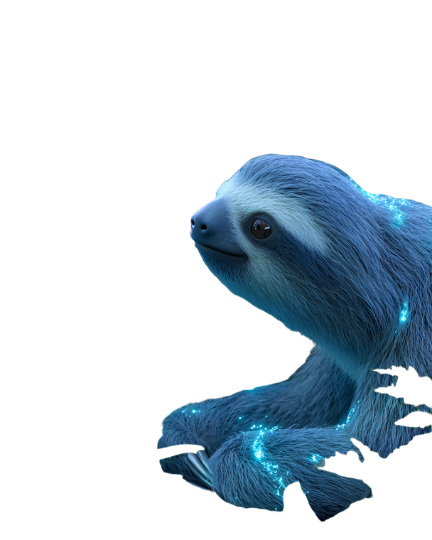 Magic Sloth Vinyl Car Decal Sticker – Waterproof & UV-Resistant 4.0"