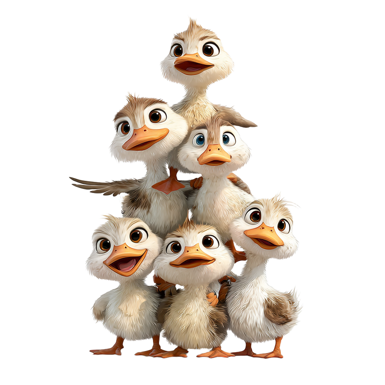 Smiling Duck Pyramid V2 Vinyl Car Decal Sticker – Waterproof & UV-Resistant 6.826666666666667"