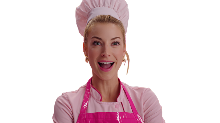 Chef Alena Portrait Vinyl Car Decal Sticker – Waterproof & UV-Resistant 2.72"