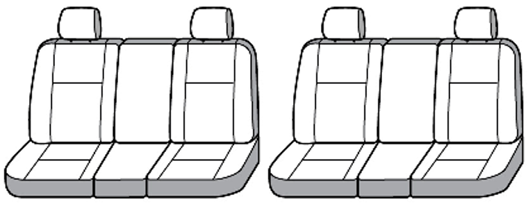 2x Ultimate Gray SeatSaver Seat Cover | Custom Fit Polycotton | Protects Bench Seats, Machine Washable