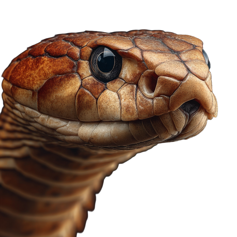 King Cobra Close-Up Vinyl Car Decal Sticker – Waterproof & UV-Resistant 3.4133333333333336"