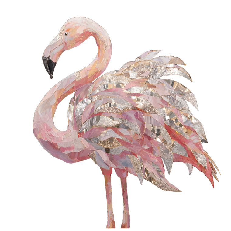Majestic Flamingo Art Vinyl Car Decal Sticker – Waterproof & UV-Resistant 3.4133333333333336"