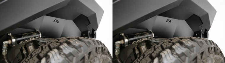 2x Enhance your 2021-2023 Ford Bronco with Fab Fours Rear Inner Fender | Aggressive Style, Tire Clearance