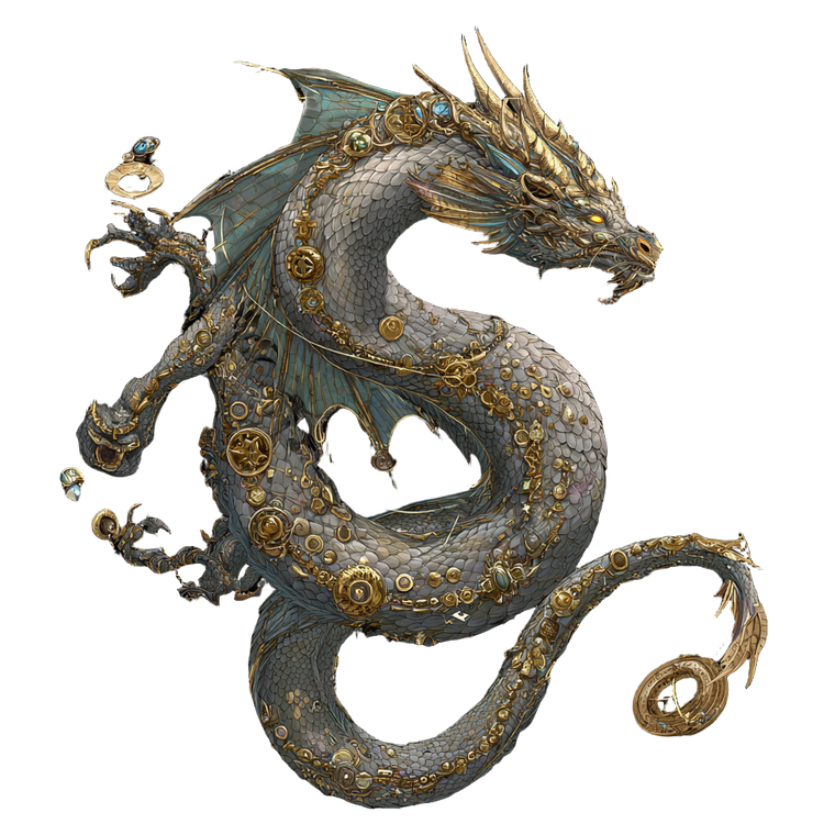 Majestic Fortune Dragon Vinyl Car Decal Sticker – Waterproof & UV-Resistant 3.4133333333333336"