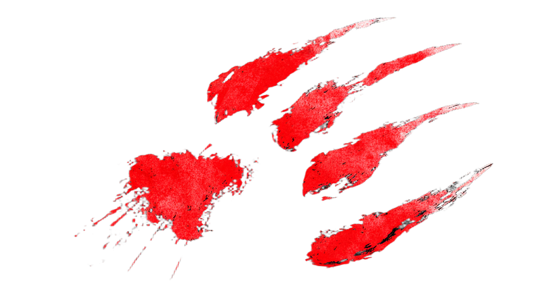 Red Marks Claws V2 Vinyl Car Decal Sticker – Waterproof & UV-Resistant 2.72"
