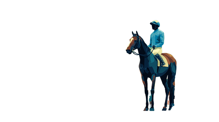 Jockey With Horse V2 Vinyl Car Decal Sticker – Waterproof & UV-Resistant 5.4