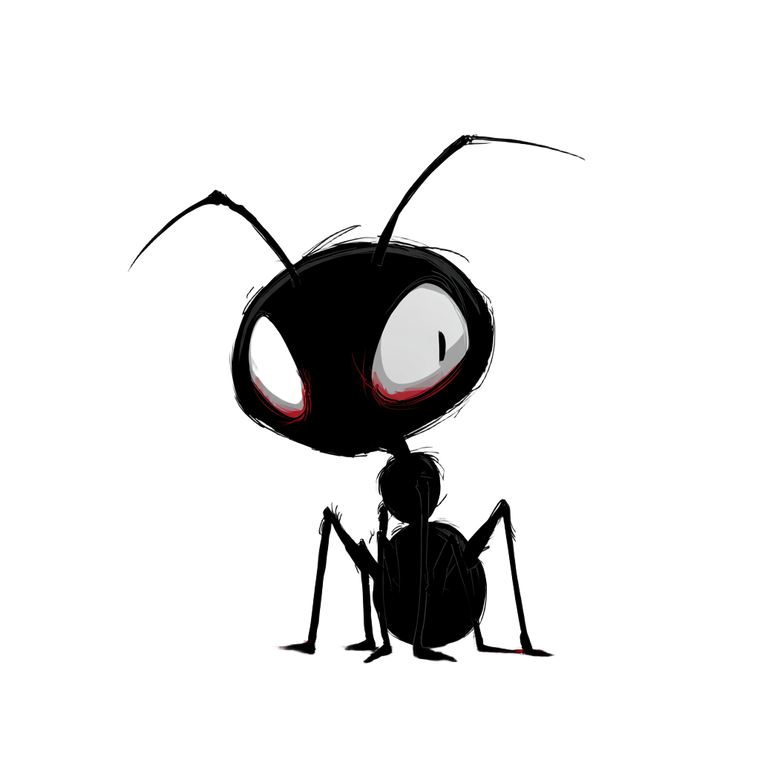 Scared Cartoon Ant Vinyl Car Decal Sticker – Waterproof & UV-Resistant 3.4133333333333336"