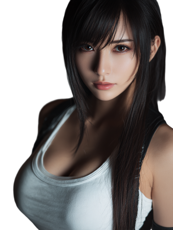 Tifa Lockhart Cosplay V5 Vinyl Car Decal Sticker – Waterproof & UV-Resistant 8.213333333333333"
