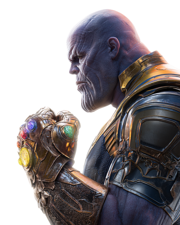 Thanos With Gauntlet V12 Vinyl Car Decal Sticker – Waterproof & UV-Resistant 4.0"