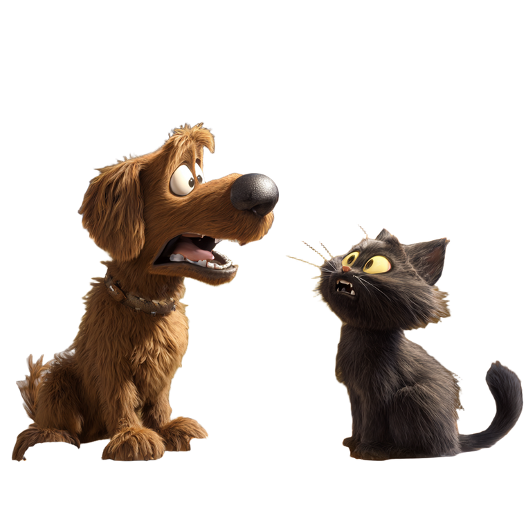 Pets Arguing Vinyl Car Decal Sticker – Waterproof & UV-Resistant 6.826666666666667"