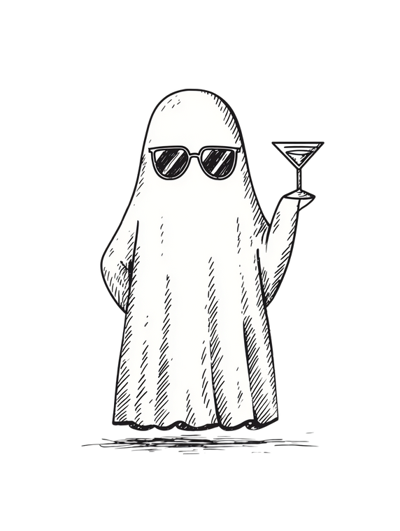 Sassy Sheet Ghost V2 Vinyl Car Decal Sticker – Waterproof & UV-Resistant 4.1066666666666665"