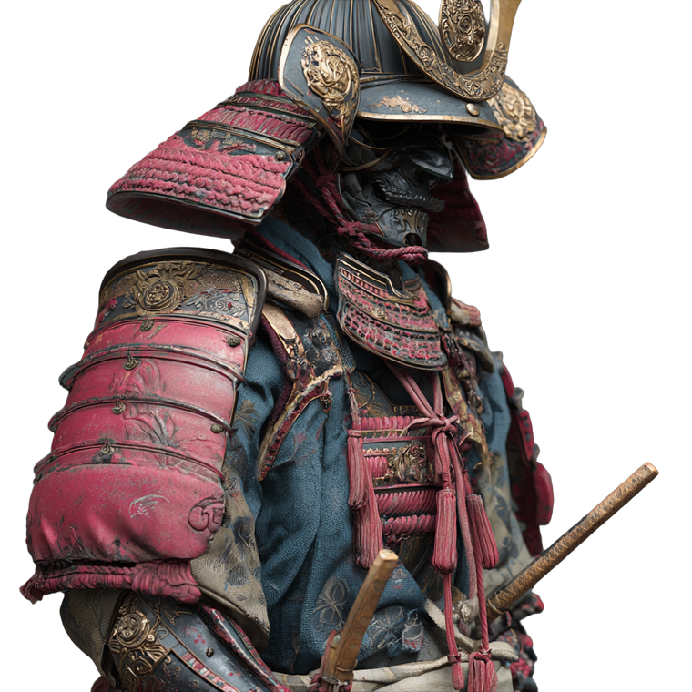 Colorful Samurai V2 Vinyl Car Decal Sticker – Waterproof & UV-Resistant 6.826666666666667"
