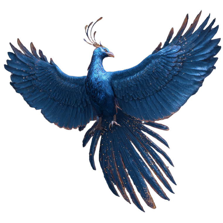 Blue Phoenix V8 Vinyl Car Decal Sticker – Waterproof & UV-Resistant 6.826666666666667"