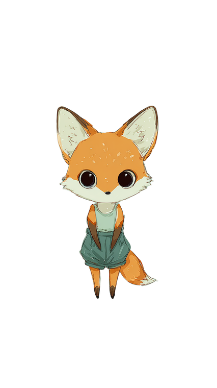 Cartoon Fox Humanoid V2 Vinyl Car Decal Sticker – Waterproof & UV-Resistant 4.8533333333333335"
