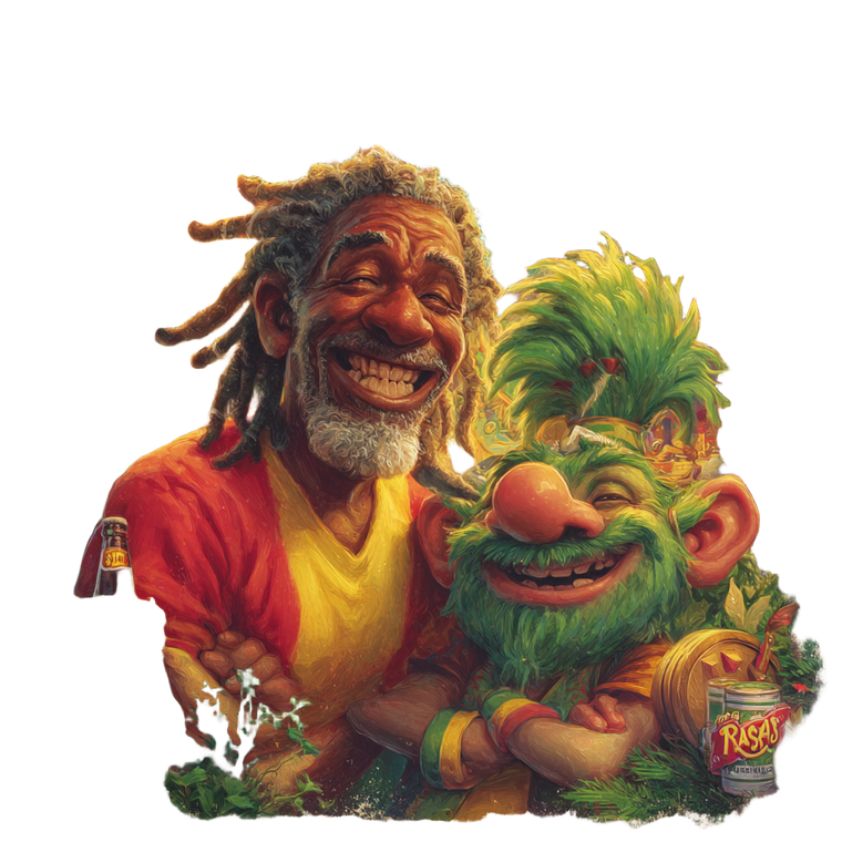 Rasta Party Scene Vinyl Car Decal Sticker – Waterproof & UV-Resistant 6.826666666666667"