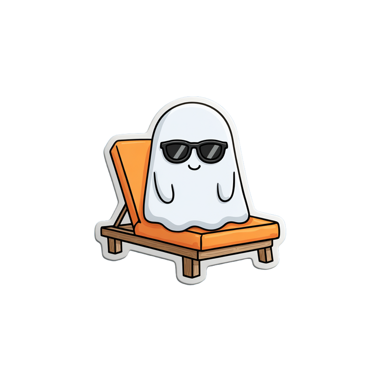 Cute Ghost Sticker V18 Vinyl Car Decal Sticker – Waterproof & UV-Resistant 3.4133333333333336"