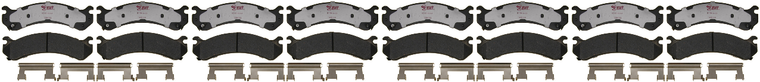 4x Raybestos Brake Pad | Element3 Hybrid Technology | Quiet Operation, Superior Stopping Power