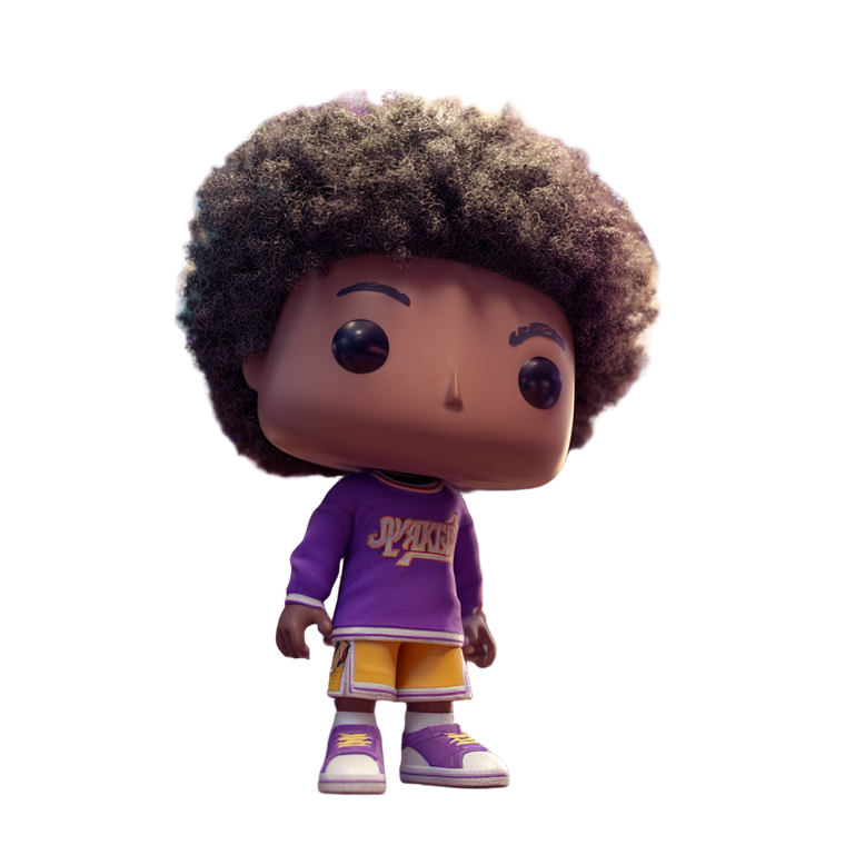 Afro Kobe Funko Vinyl Car Decal Sticker – Waterproof & UV-Resistant 3.4133333333333336"