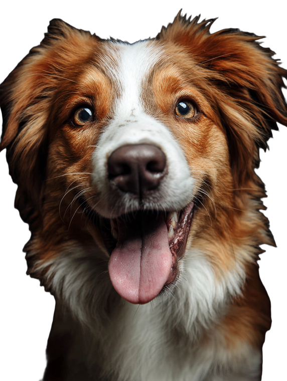 Smiling Dog V16 Vinyl Car Decal Sticker – Waterproof & UV-Resistant 4.1066666666666665"
