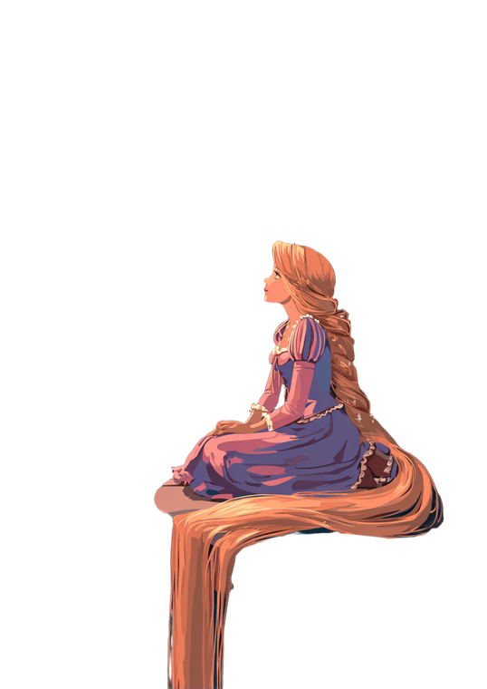 Serene Rapunzel Scene Vinyl Car Decal Sticker – Waterproof & UV-Resistant 8.746666666666666"